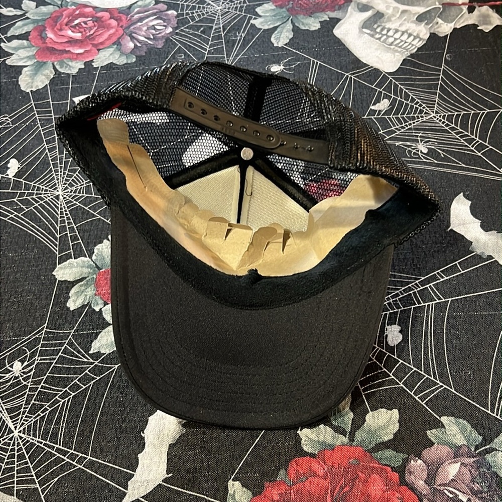 NWT 2023 DON TOLIVER x TRAVIS SCOTT JACK BOYS LOVESICK TOUR BLK/PINK TRUCKER HAT - Picture 5 of 6